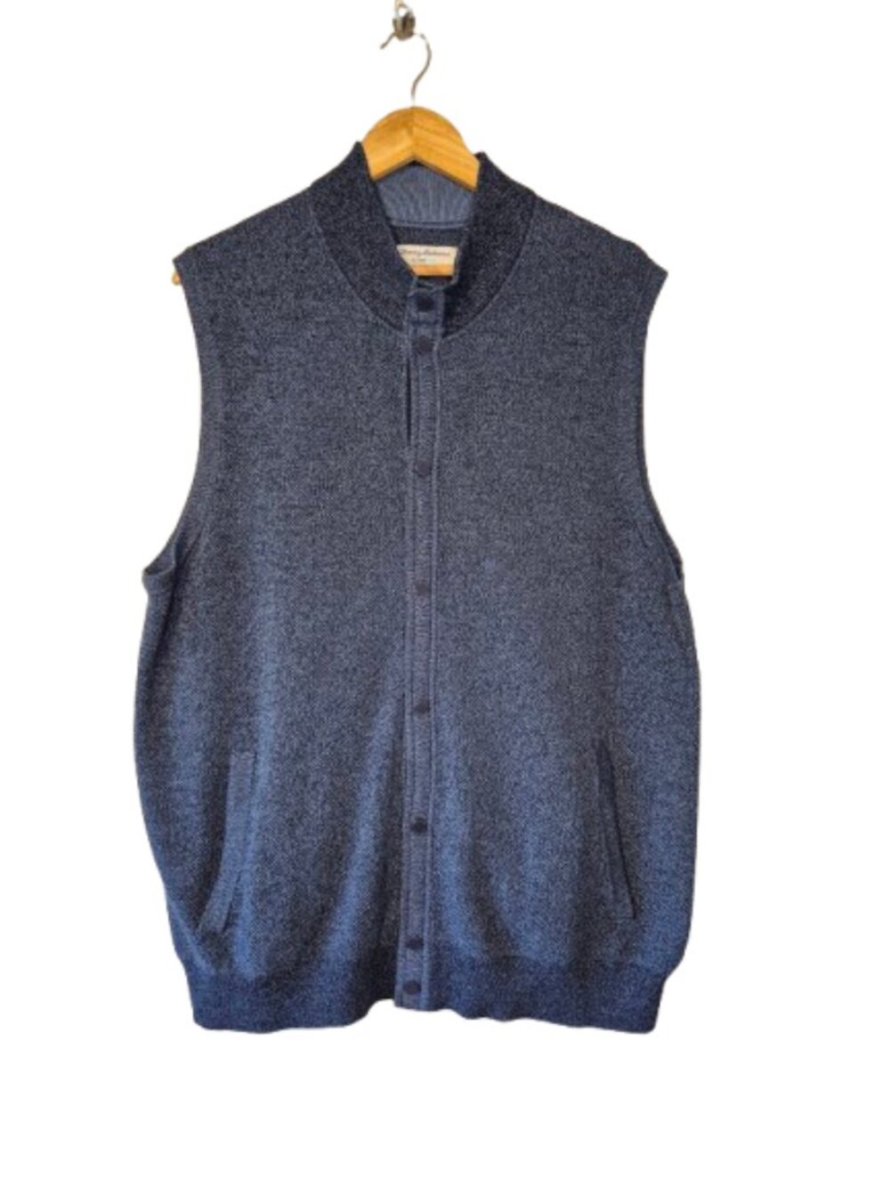 Tommy Bahama IslandZone Coolside Course Navy Blue Knit Sweater Vest Size XL